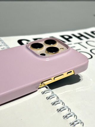 Solid Color English Film Shell iPhone Case