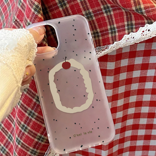 Splash Ink Polka Dot Cherry iPhone Case