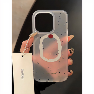 Splash Ink Polka Dot Cherry iPhone Case