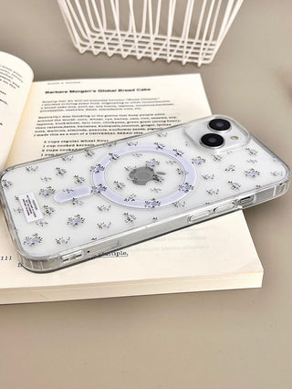 Floral White Bear iPhone Case