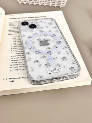 Floral White Bear iPhone Case
