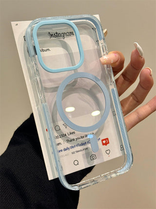 Baby Blue Crystal Sandwich iPhone Case