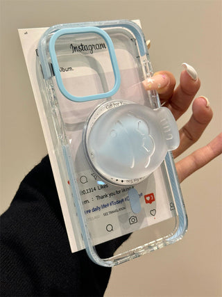 Baby Blue Crystal Sandwich iPhone Case