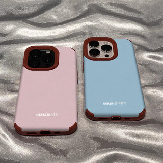 Solid Color Letters iPhone Case