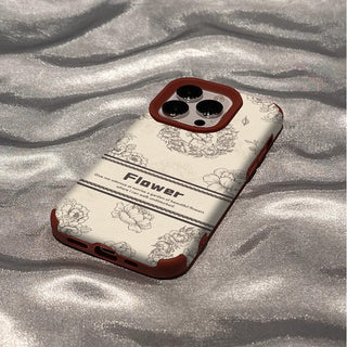 Vintage Flower Label iPhone Case