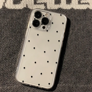 Black Polka Dot iPhone Case