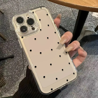 Black Polka Dot iPhone Case