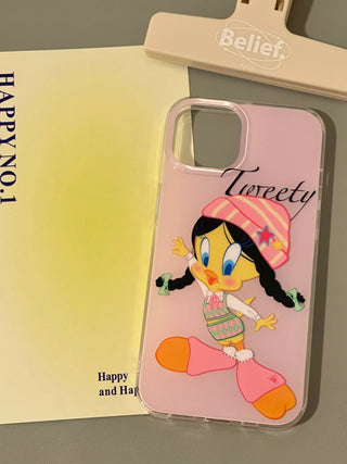 Yellow Polka Dot Duck iPhone Case