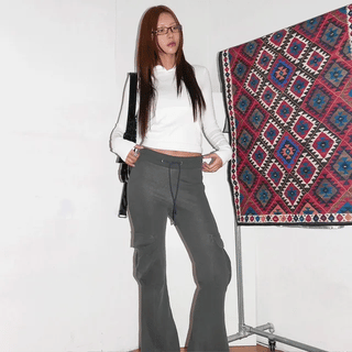 IDEN PANT | Low-rise track pants, bootcut pants, trousers, autumn pants, training pants