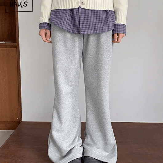 Ketlin Elastic Waist Semi Bootcut Pants