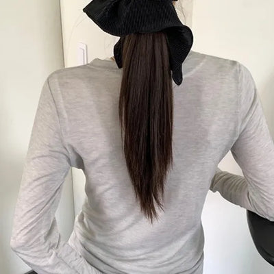 Nino Pleated Square Scrunchie