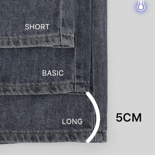 Bellyboo Straight Fit Wide Denim Pants