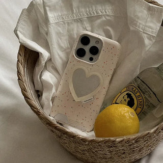Pastel Terrazzo Pattern iPhone 16 Pro Card Holder Hard Case