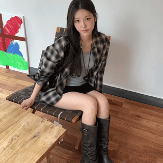 Ombre check shirt