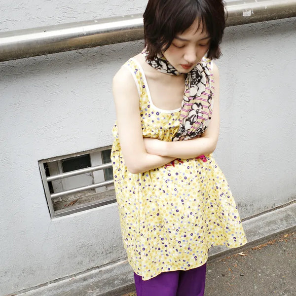 Square floral dress