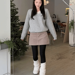Derby corduroy skirt