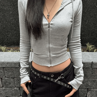 LIT Slim Fit Zip-up Hoodie