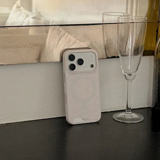 Milk Blossom iPhone 17 Pro Card Holder Hard Case