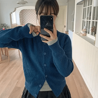 Meldana Button Knit Cardigan