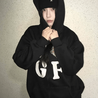 Over star Hooded Zip-Up