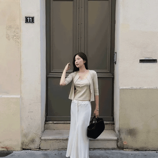 Sena satin skirt