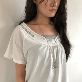 [Set] HALTER LAYERED TEE SET
