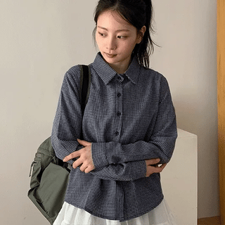Ramme Check Crop Shirt