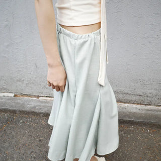 puff midi skirt
