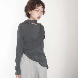 Drif Asymmetrical Wrap Tee