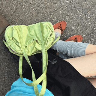 Daily Vivid Shoulder Bag  / Merchant Bag Large Capacity Tote Bag Nylon Bag Mint Mint Bag Cotton Bag Y2K Vintage