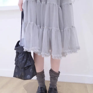 Fairy Chiffon Asymmetrical Skirt