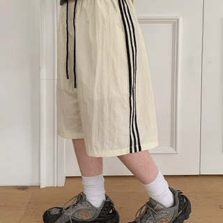 Hobbets Track Elastic Nylon Bermuda Shorts