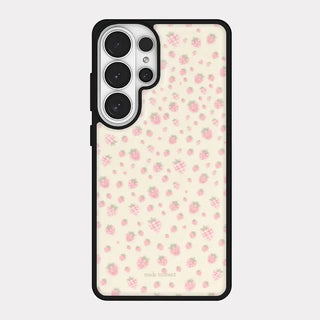 Tiny Berry Pattern iPhone 18 Pro Galaxy MagSafe Black Bumper Case