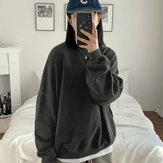 Bonded Pigment Over Sweatshirt