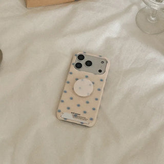 Soft Blur Dot iPhone 17 Pro Card Holder Hard Case