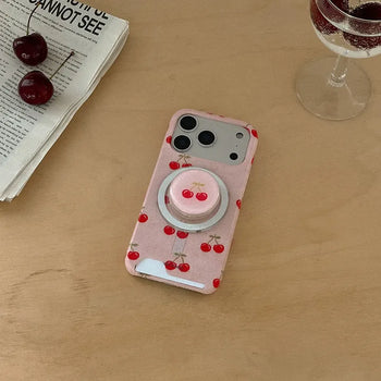 Berry Knit Pattern iPhone MagSafe Grip Talk Holder Epoxy