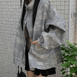Vintage Military Washed Short Field Jacket