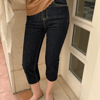 O'Hara NonFaded Raw Stretch Capri Denim