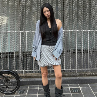 CRINKLE OVER FIT SHIRT