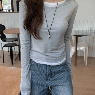 Coto Wool Tencel Layered Tee