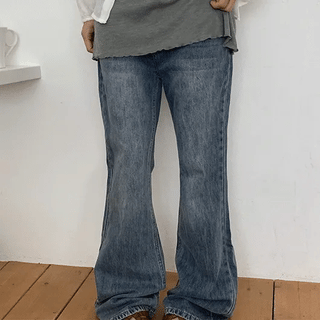 Gaku Basic Semi-Wide Bootcut Denim Pants