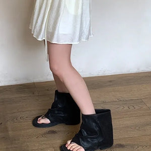 Dunn flip-flop ankle boots