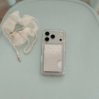 Sparkling Moon Design [MagSafe Mirror Card Wallet]