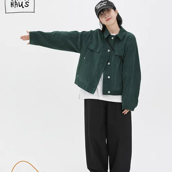 Racova Corduroy Button Jacket