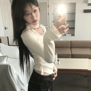 Kiya Lace Slim T-shirt Set