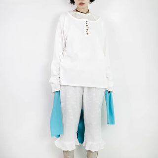 Mix button long sleeve