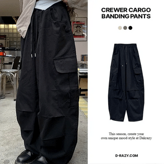 Carder Balloon Big Pocket Wide Pants