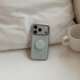 [SET] Tiny Rose Garden Silver Bumper Case + Epoxy Talk (MagSafe Select)