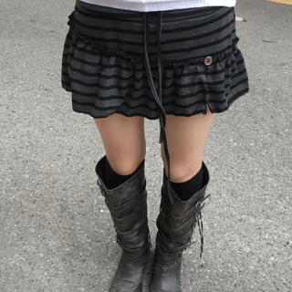 mini flare skirt pants