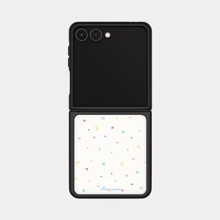 Sparkling Moon Galaxy Zflip Fold 8 Epoxy Black Bumper Case